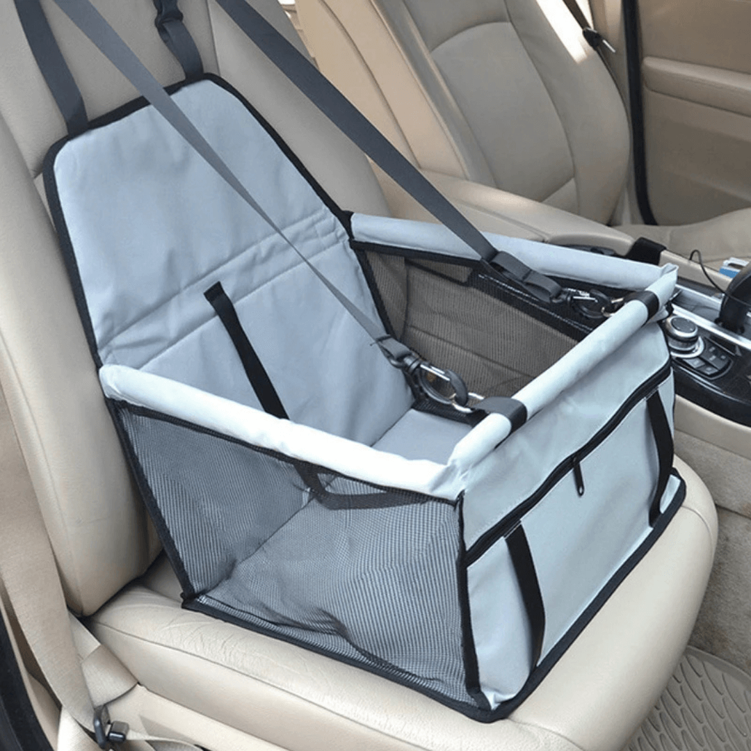 NexaPet Ride – Asiento de coche para mascotas con cinturón de seguridad