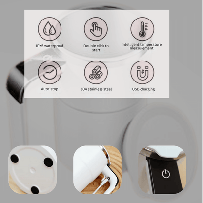 NexaMix Cup – Taza Eléctrica Automezcladora